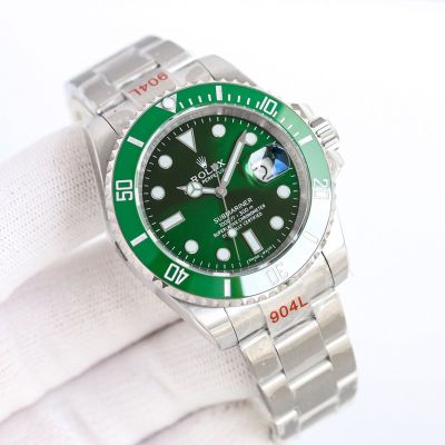 Green ROLEX Submariner 904L Steel 2836 Automatic Movement Water Ghost Watch